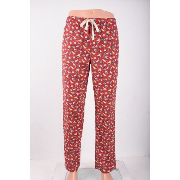 Vineyard Vines Mens Lounge Pants Pjs Size S Red Holiday Dog Whales Trees NWT - Picture 1 of 7